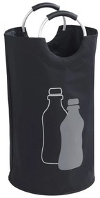 Coș pentru reciclare sticle Wenko, negru