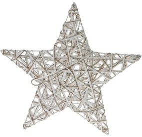 Stea de Crăciun Greyse cu LED gri, 40 cm