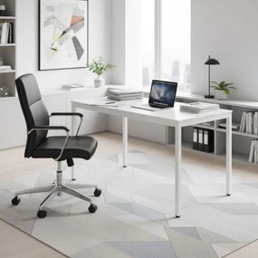 Masă de bucătărie din marmură albă 120 x 60 cm - masă universală pentru 4-5 persoane