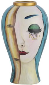 Vaza multicolora din ceramica, ø 21 cm, Art Face Mauro Ferreti