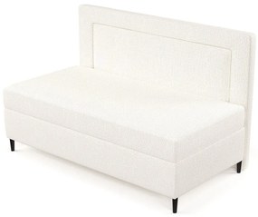 Pat crem tapițat 100x200 cm Alba – Maison de Rêve