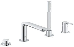 Grohe Lineare Baterie cada dus monocomanda si set dus, 4 orificii, crom