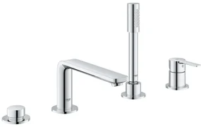 Grohe Lineare Baterie cada dus monocomanda si set dus, 4 orificii, crom