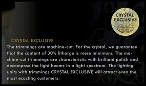 Aplica de perete Cristal Bohemia Exclusive LIDICE II. CE