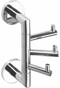 SAPHO XR211 X-Round triplu pivotant, argintiu