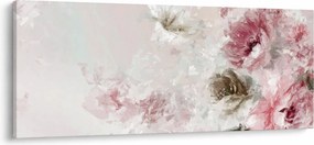 Tablou - Pictura flori roz (120x50 cm)
