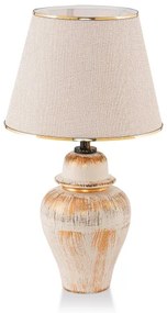 Lampă de masă RAMZES 1xE27/40W/230V crem/auriu