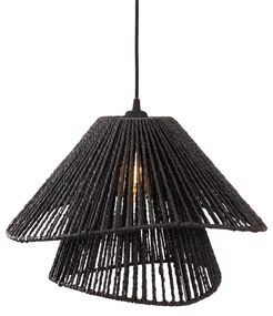 Lustra stil modern natural Amalfi II negru