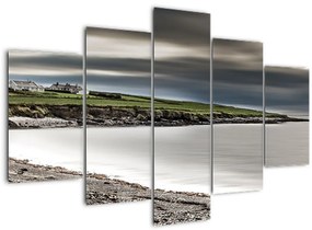 Tablou cu lac în amurg (150x105 cm)