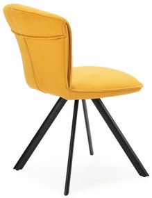 Scaune de dining galbene 2 buc. Simbra – Marckeric