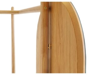 Cuier din lemn de stejar, cu oglindă Woodman Tripod