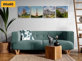 Set tablouri cele mai uimitoare monumente turistice din lume
