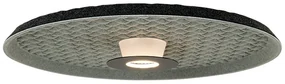 Plafoniera LED design modern decorativ ACOUSTIC gri, negru ZB-25177