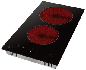 Plita incorporabila Tesla HV3201MB, 3300W, 9 trepte, Timer, Indicator caldura reziduala, Blocare copii, Negru