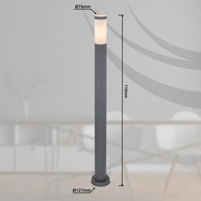 Lampă de exterior Globo 3159A BOSTON 1xE27/60W/230V IP44 110 cm antracit