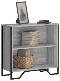 vidaXL Bibliotecă, gri sonoma, 80x31x74,5 cm, lemn prelucrat