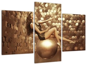 Tablou - Femeia în încăperea de aur (90x60 cm)