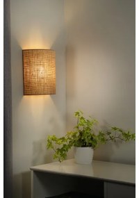 Aplică Duolla YUTE 1xE27/15W/230V d. 20 cm maro