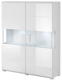 Vitrină Tamie Typ 42 (alb + alb lucios). 1030377