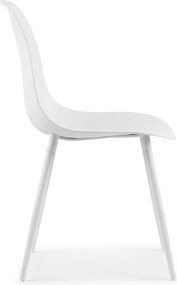 OFERTA Scaun de masa OSAKA din plastic, alb II. calitate