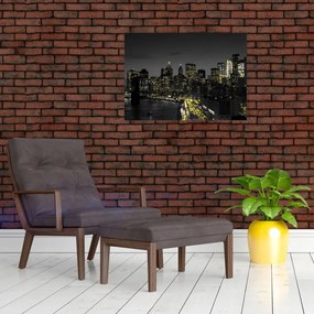 Tablou cu metropolă nocturnă (70x50 cm)