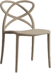 SET 4 SCAUNE INFINITY- POLIPROPILENA- HORECA - BEJ TAUPE