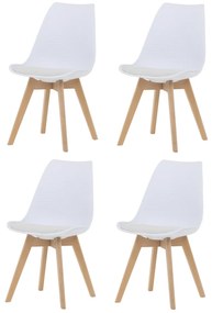 Set de scaune de sufragerie CT-X7056 WT, 4 buc