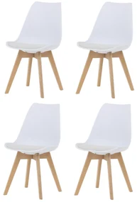 Set de scaune de sufragerie CT-X7056 WT, 4 buc.