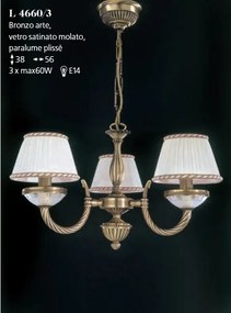 Candelabru din alama 3 brate design italian 4660