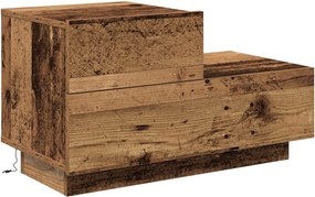 vidaXL Dulap de noapte Lemn vechi 70 x 36 x 40,5 cm Lemn compozit