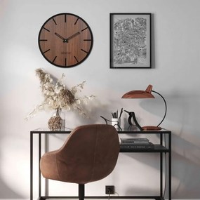 SENTOP | Ceas de perete din lemn - Sentop | HDFK026 | piuliță de wenge