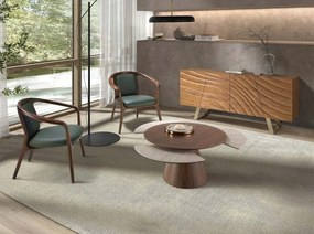 Comoda din furnir de nuc Walnut 118cm