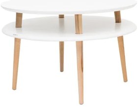 Măsuță de cafea Ragaba UFO, Ø 70 cm, alb