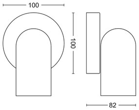Spot MYLIVING PONGEE 1xGU10/5,5W/230V Philips 50581/30/PN