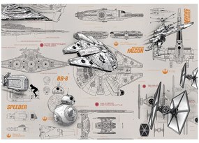 Fototapet Star Wars Blueprints