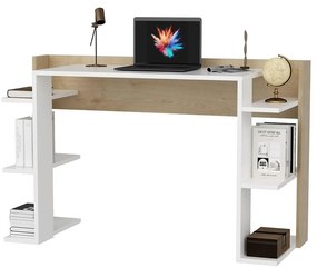 Masă PC Corenada (alb + Stejar). 1106622