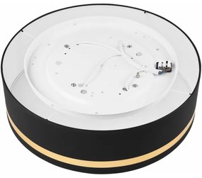 Plafonieră SIRJA STRIPE 4xE27/15W/230V d. 45 cm negru