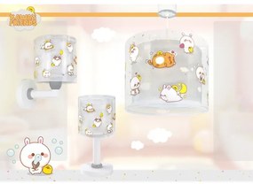 Dalber 41762E - Lustră pentru copii KAWAII FRIENDS 1xE27/15W/230V gri