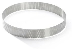 Inel de tort perforat cadru rotund De Buyer 3098.09, 24,5 cm, oțel inoxidabil