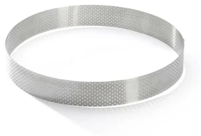 Inel de tort perforat cadru rotund De Buyer 3098.09, 24,5 cm, oțel inoxidabil