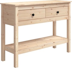 vidaXL Masă consolă, 100x35x75 cm, lemn masiv de pin