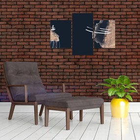 Tablou - Abstracție albastru închis (90x60 cm)