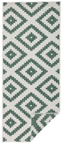 Covor reversibil adecvat pentru interior și exterior verde-crem 80 x 345 cm Malta - NORTHRUGS