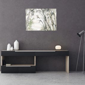 Tablou - Bambuși,desen (70x50 cm)