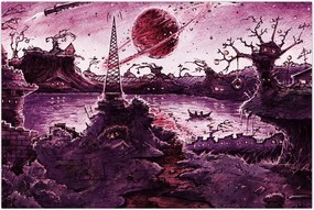 Tablou - Sat fermecat (90x60 cm)