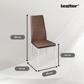 Jenna 6+1 set de sufragerie maro