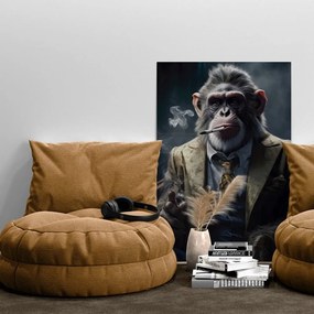 Tablou animal gangster cimpanzei