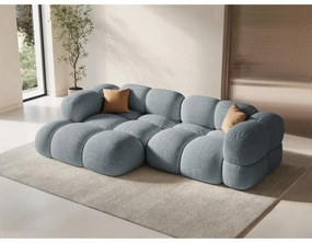 Colțar albastru deschis (cu colț pe partea stângă/cu șezlong) Loretto – Cosmopolitan Design