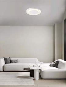 Plafoniera LED design slim PADA alb D-60cm
