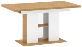 Masă de sufragerie extensibilă (pentru 6 8 persoane) Mebel Bos Andre (alb mat). 1052711